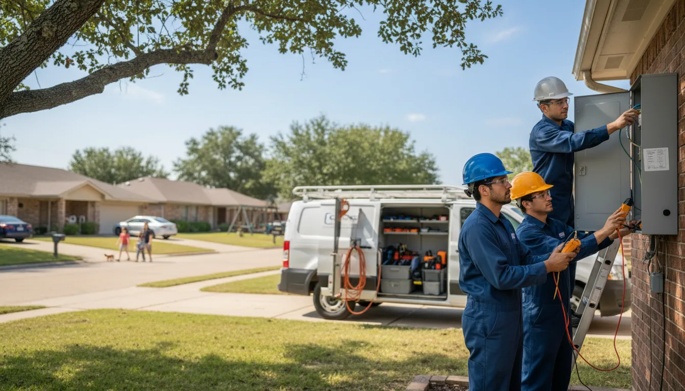 Certified electrician providing emergency electrical services in Star, TX